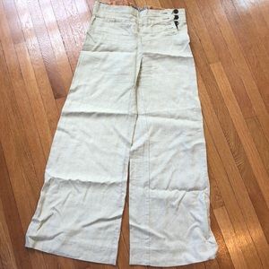 Elevenses linen wide-leg pants from Anthropologie